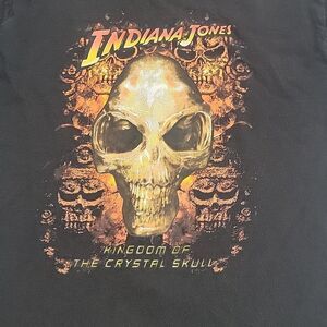 Indiana Jones Kingdom of the Crystal Skull Youth Boys Tee 2008 size 14/16 XL